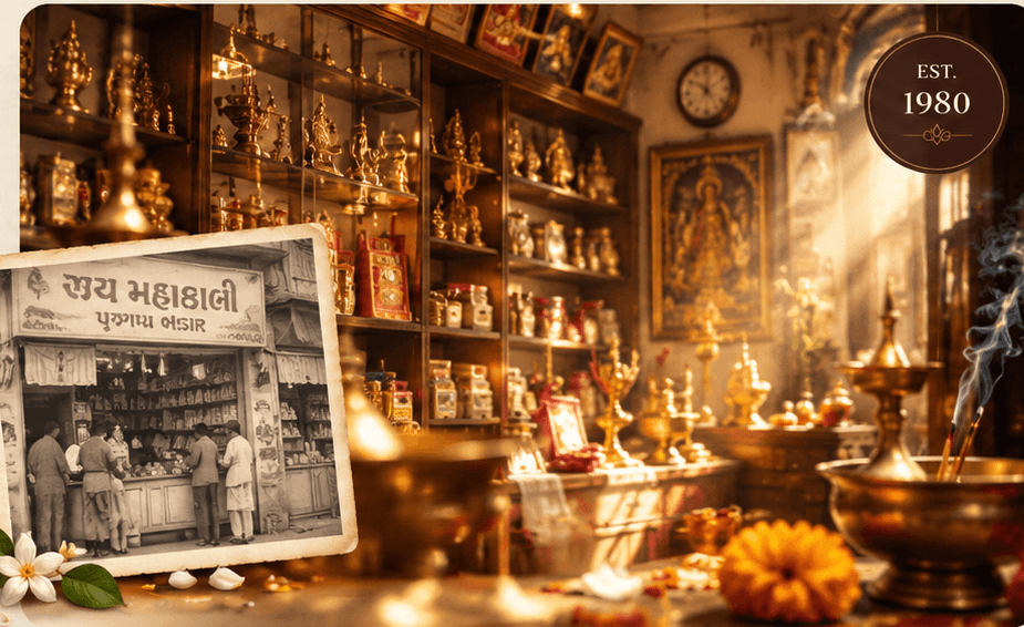 Jay Mahakali Pujapa Store — then and now